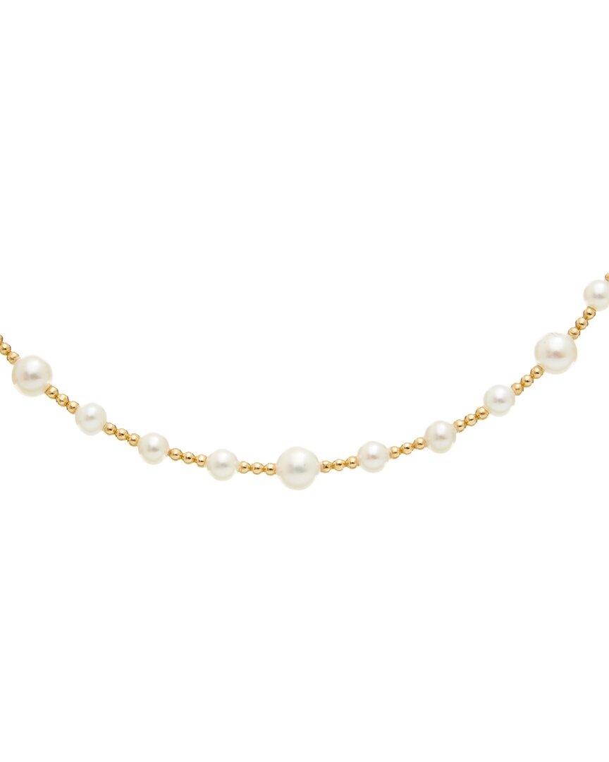 Maitre De Diamant 18k 4.5-6.5mm Pearl Necklace