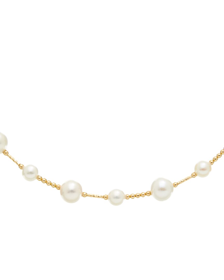 Maitre De Diamant 18k 6-9mm Pearl Necklace