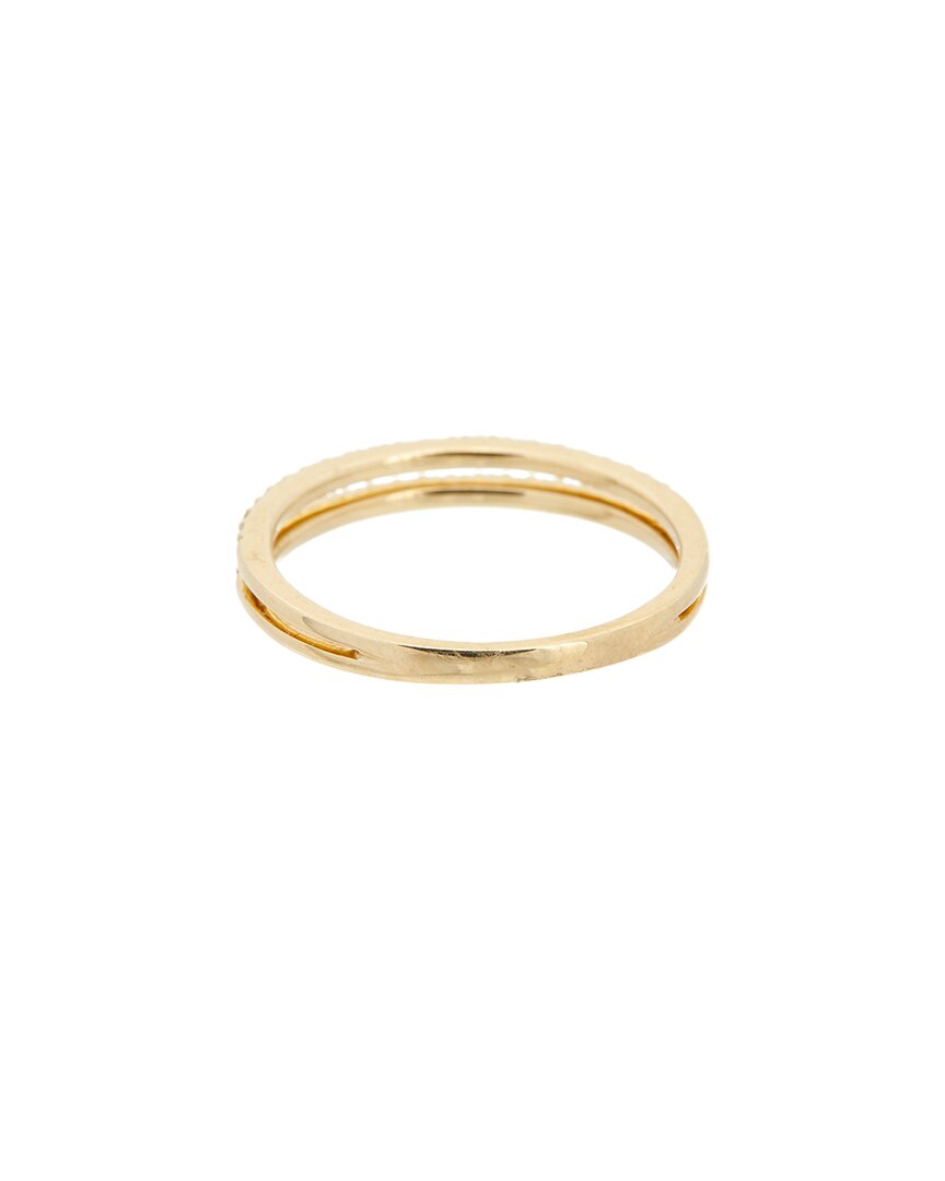 Maitre De Diamant 14k 0.18 Ct. Tw. Diamond Ring In Gold