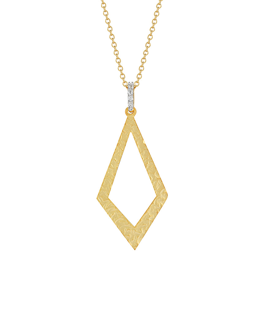 I. Reiss 14k 0.05 Ct. Tw. Diamond Pendant Necklace In Gold