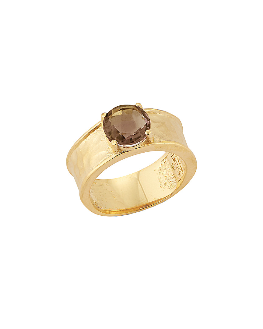 I. Reiss 14k 1.50 Ct. Tw. Smokey Topaz Color Stone Ring