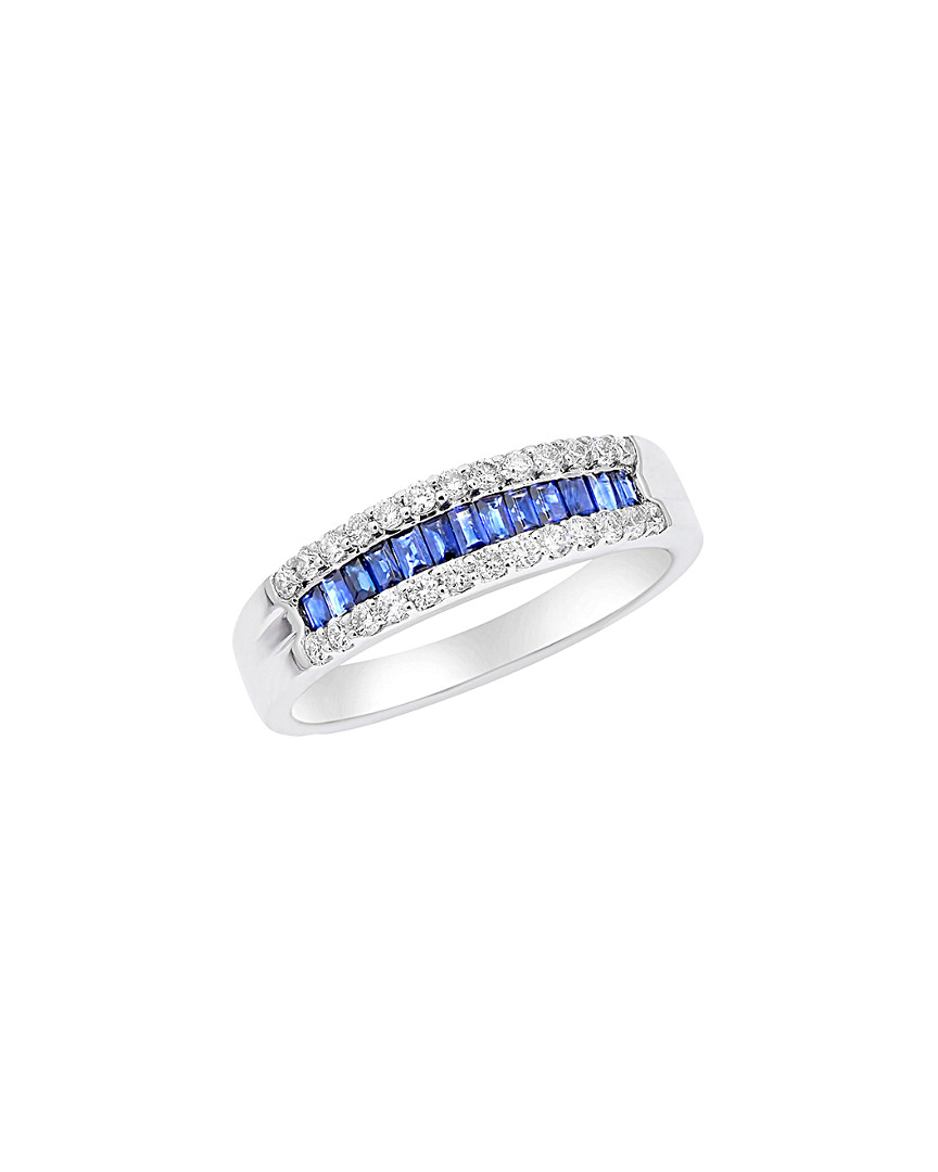 Diana M. Fine Jewelry 18K 0.75 ct. tw. Diamond & Sapphire Ring