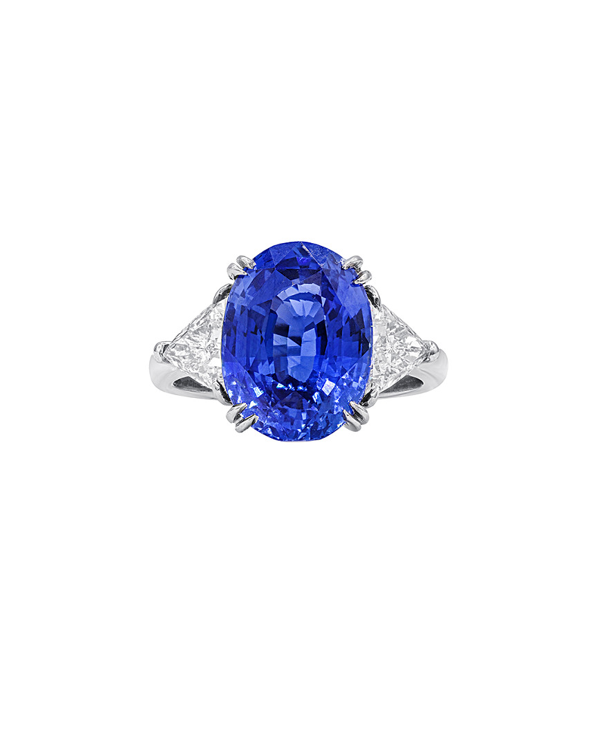 Diana M. Fine Jewelry Platinum 8.52 ct. tw. Diamond & Sapphire Ring