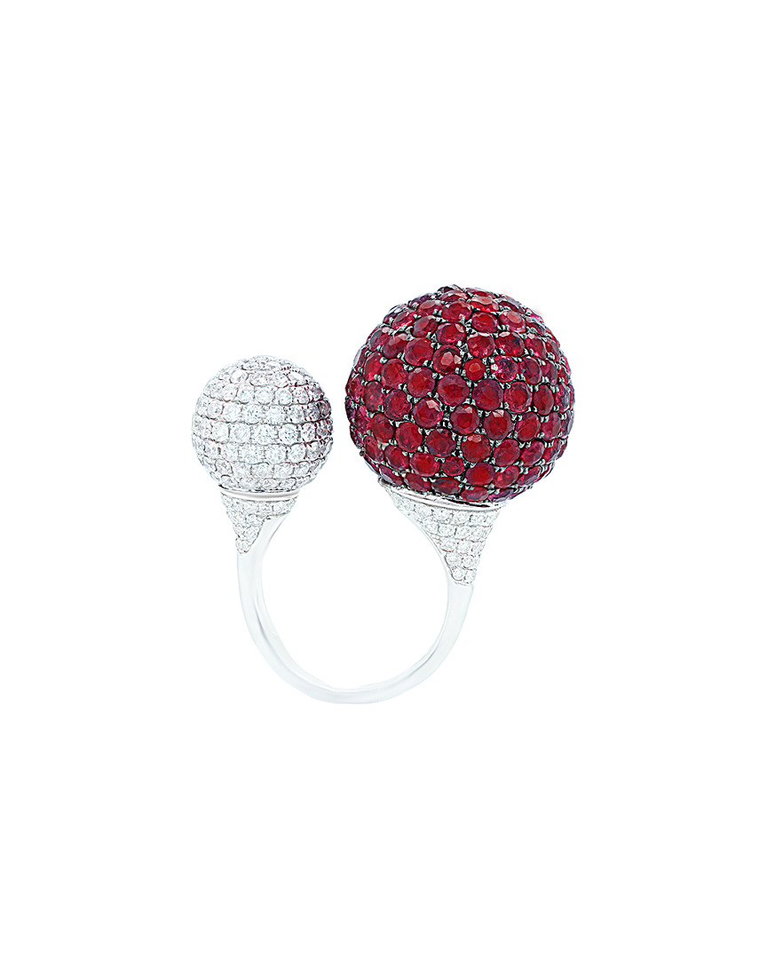 Diana M. Fine Jewelry 18K 13.67 ct. tw. Diamond & Sapphire Ring