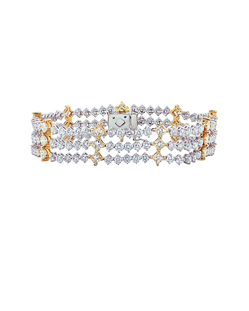 Diana M. Fine Jewelry 18k 13.50 Ct. Tw. Diamond Bracelet