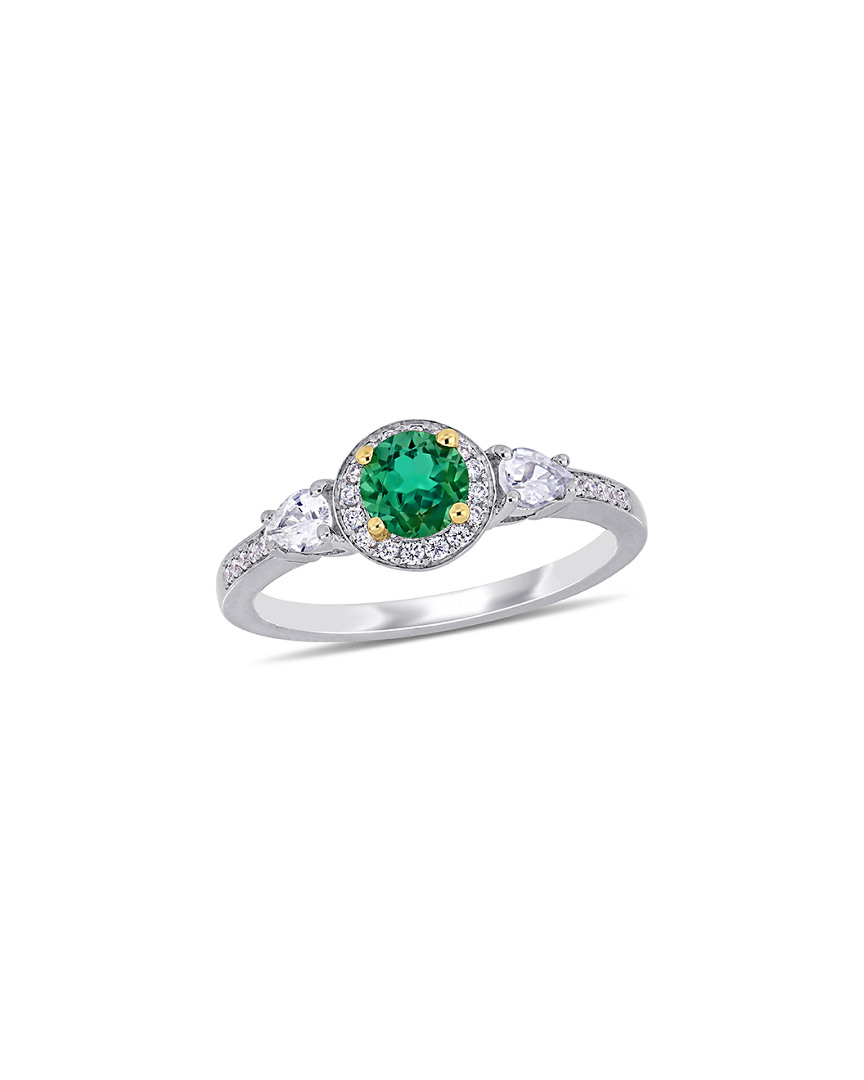 Rina Limor 14k Two-tone 0.89 Ct. Tw. Diamond & Gemstone Ring