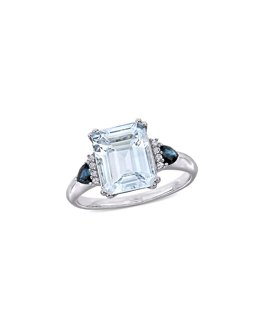 Rina Limor Silver 3.34 Ct. Tw. Diamond & Gemstone Ring