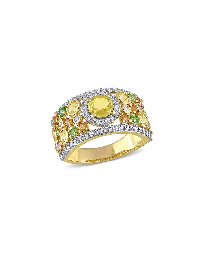 Rina Limor 14k 3.15 Ct. Tw. Diamond & Gemstone Ring