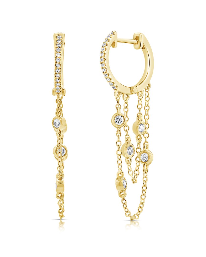 Sabrina Designs 14k 0.29 Ct. Tw. Diamond Dangle Earrings