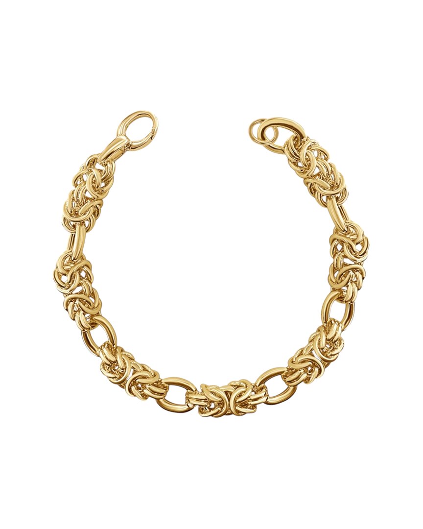 Alexie Of Athens Plated Cz Chunky Chain Bracelet