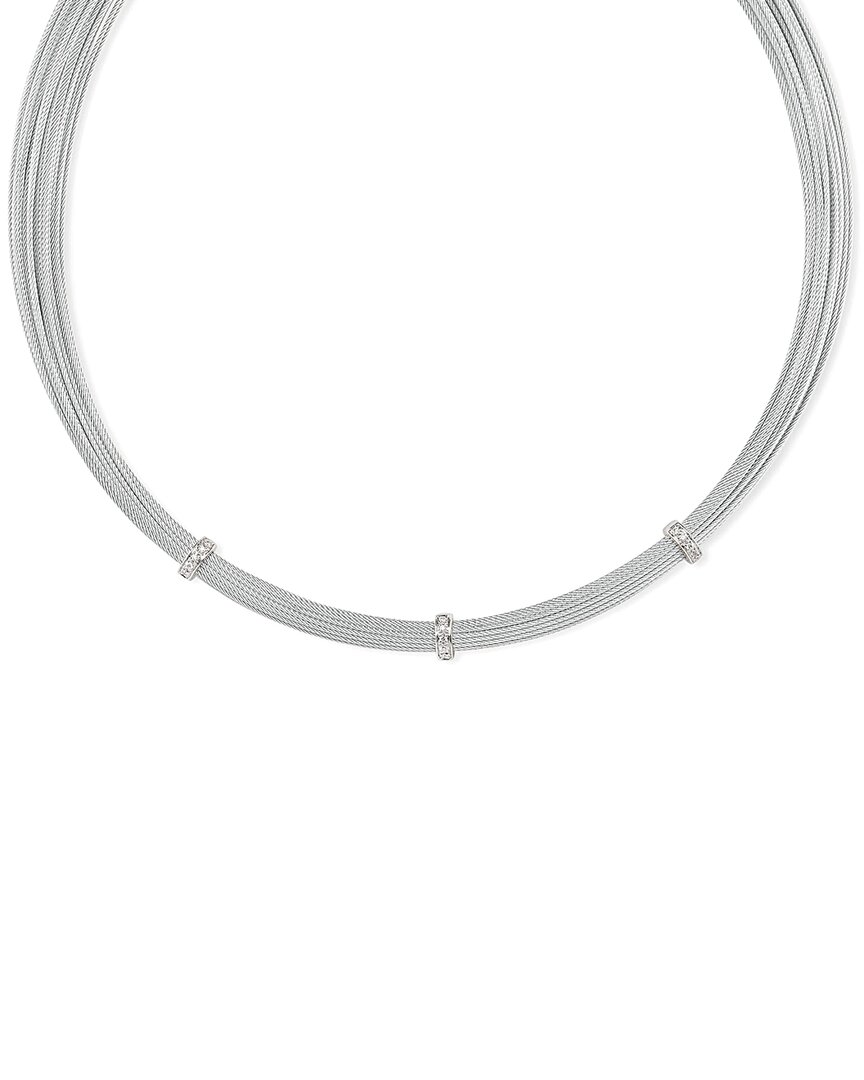Alor Classique 18k 0.14 Ct. Tw. Diamond Necklace In Gold