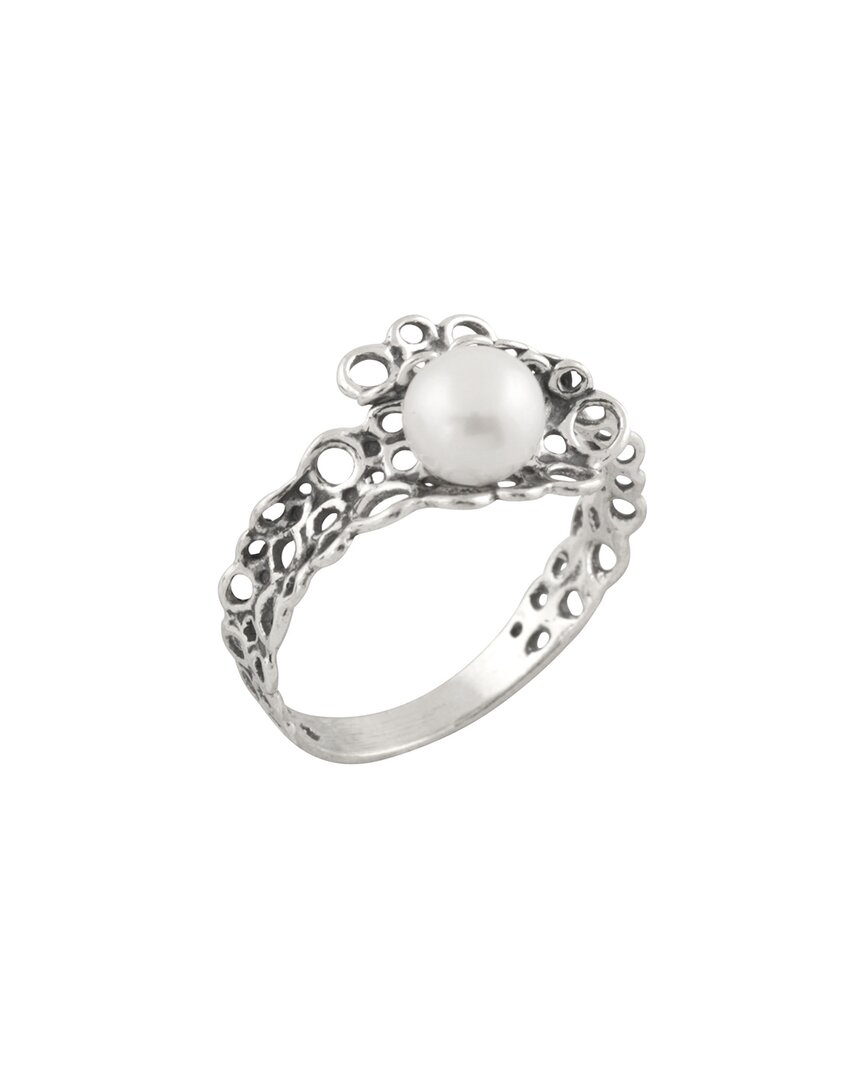 Splendid Pearls Silver 6-7mm Pearl Ring