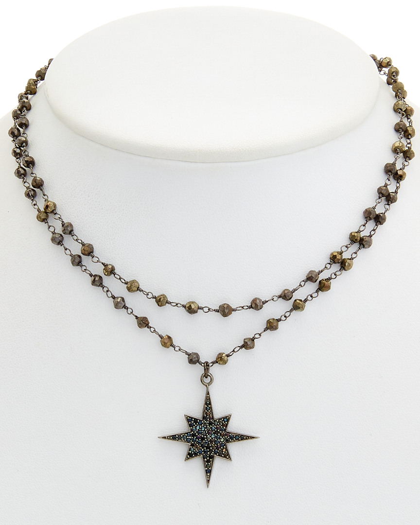 Rachel Reinhardt Silver Gemstone Necklace