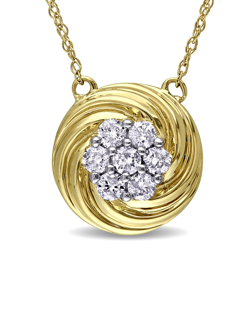 Rina Limor 10k Gold 0.24 Ct. Tw. Diamond Pendant Necklace
