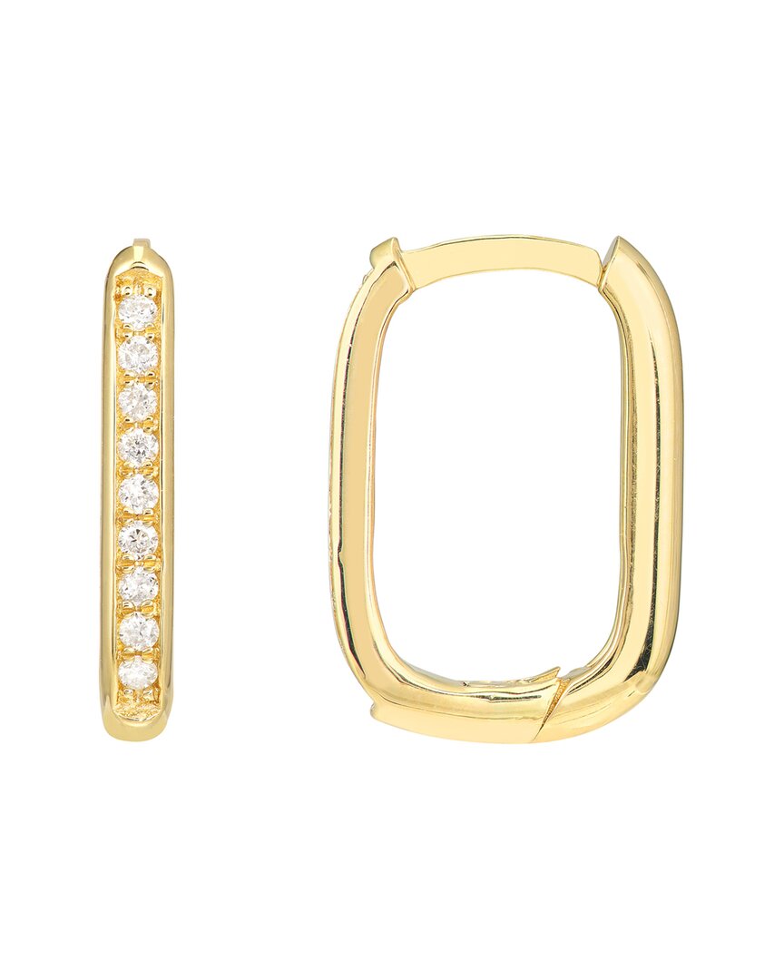 Pure Gold 14k Channel Hoops