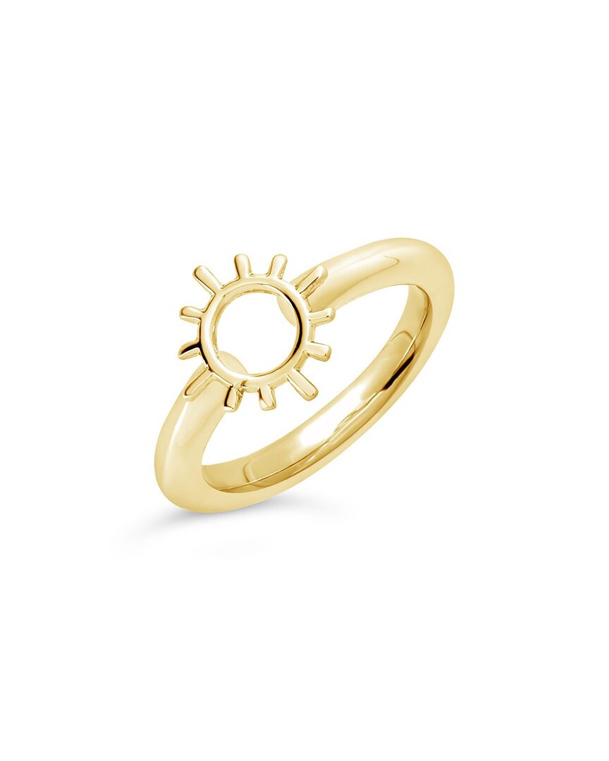 Sterling Forever Open Sun Ring