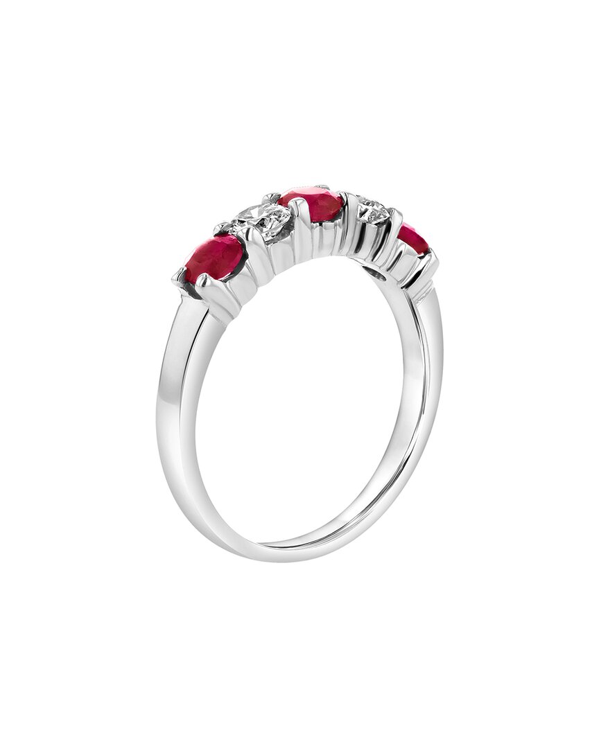 Diana M. Fine Jewelry 14k 1.26 Ct. Tw. Diamond & Ruby Ring Set