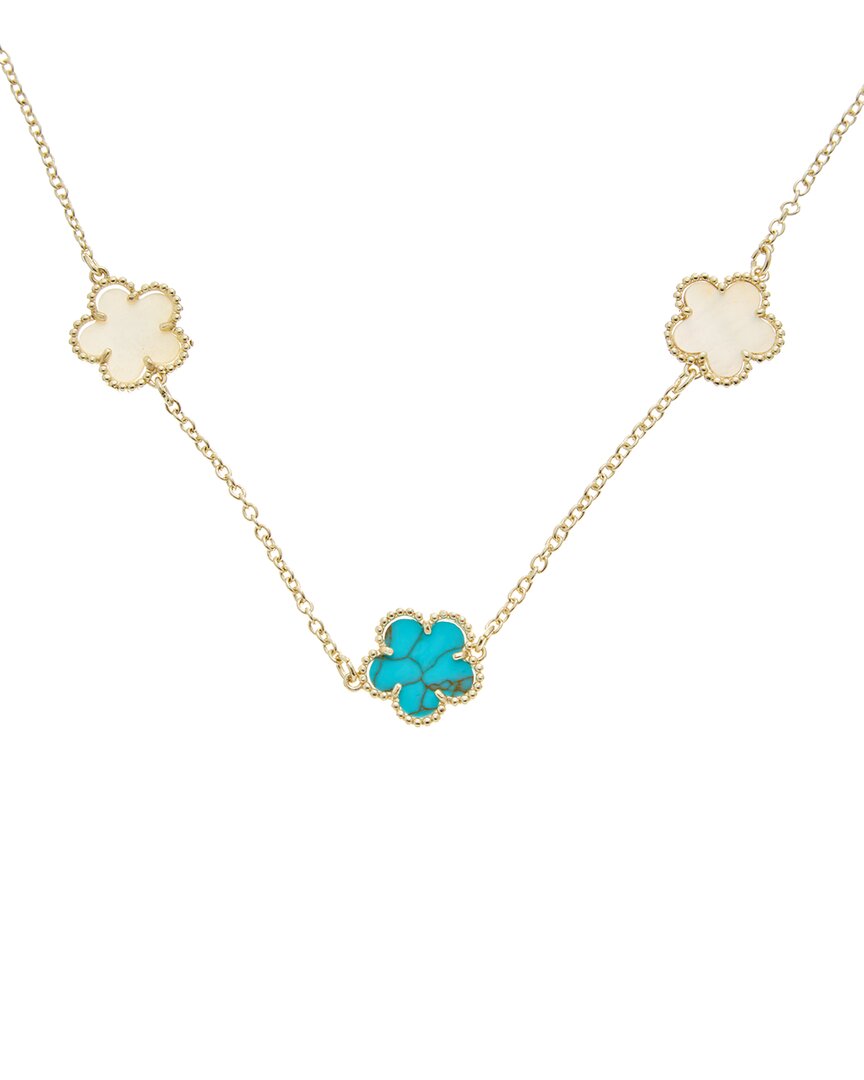 Juvell Plated Pearl Necklace In Multi