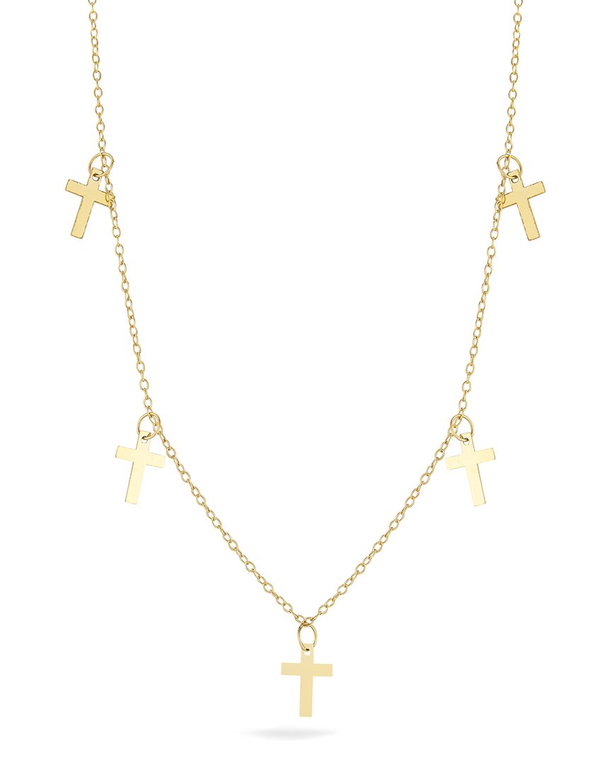 Ember Fine Jewelry 14K Cross Charm Necklace