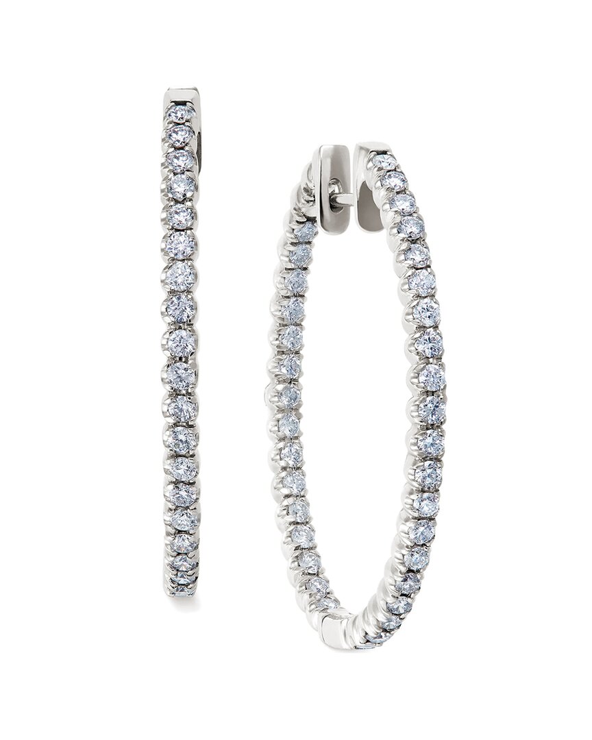 Suzy Levian 14k 1.00 Ct. Tw. Diamond Hoops