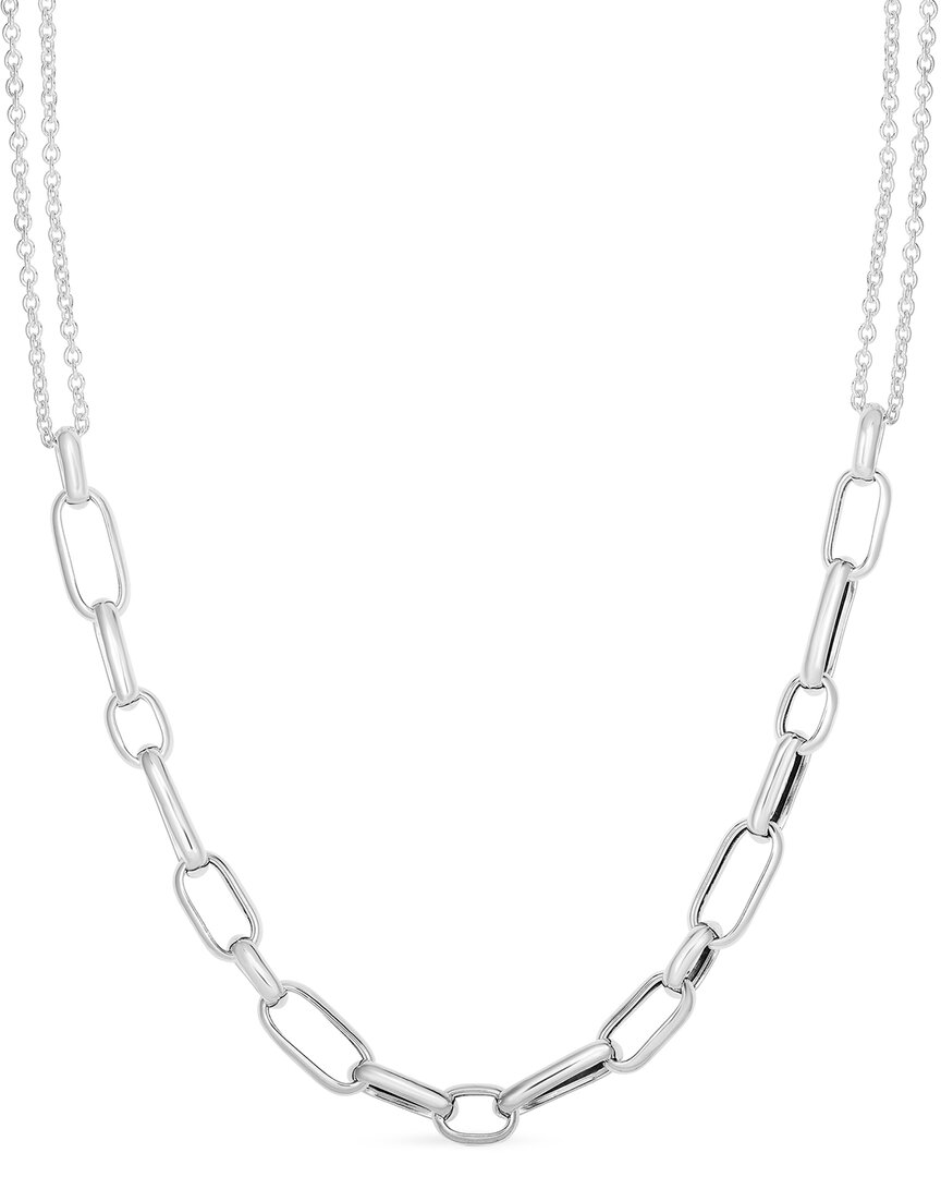Chloe & Madison Chloe And Madison Silver Bold Link Necklace