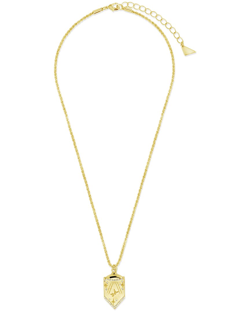 Sterling Forever Cz Beam Me Up Pendant Necklace
