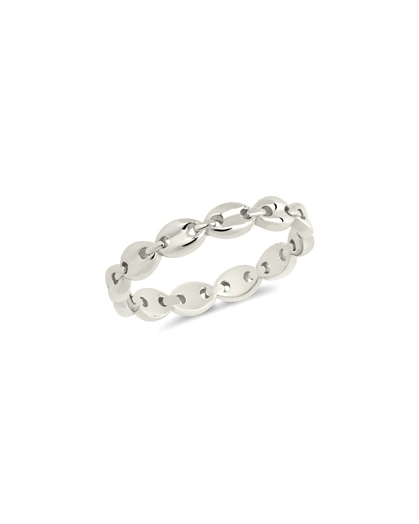 Sterling Forever Silver Janie Anchor Chain Ring