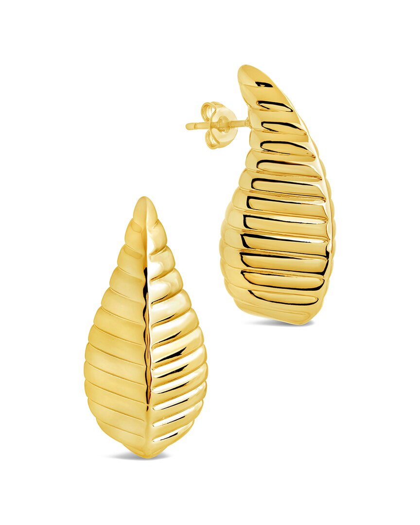 Sterling Forever Vale Textured Stud Earrings