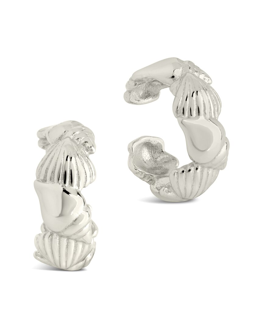 Sterling Forever Silver Set Of 2 Cali Shell Ear Cuffs