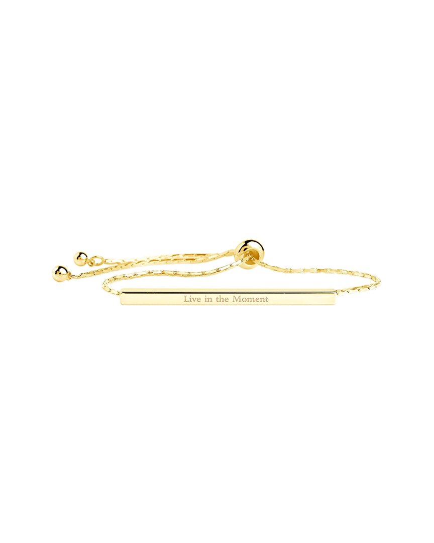 Sterling Forever Inspirational Bar Slider Bracelet