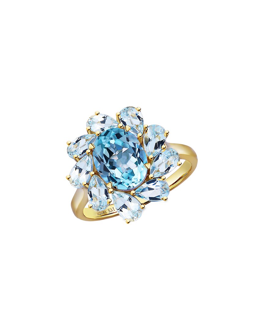 Kai Fine Jewelry 14k 8.60 Ct. Tw. Gemstone Cocktail Ring In Gold
