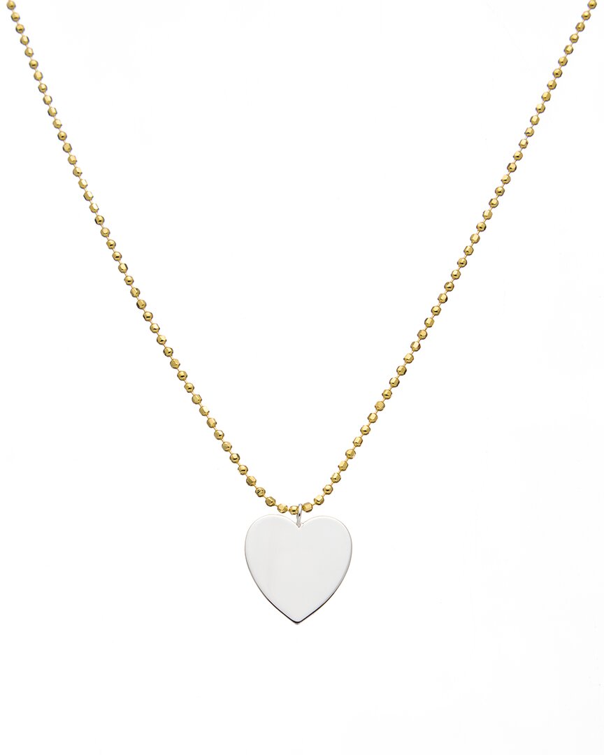 Argento Vivo 14k Plated Heart Necklace
