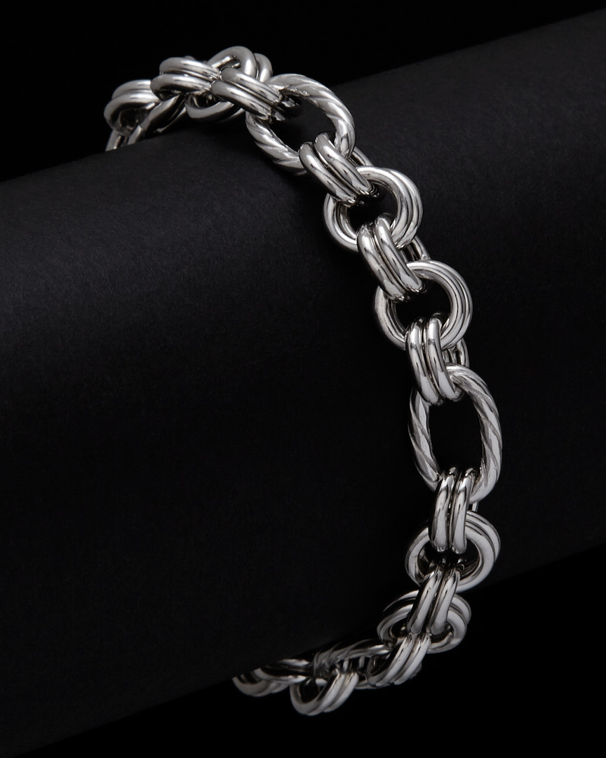 Italian Silver Multi Link Bracelet In Silver