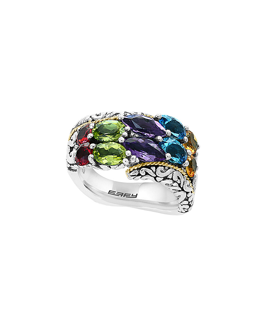 Effy Fine Jewelry 18K & Silver 4.30 ct. tw. Gemstone Ring