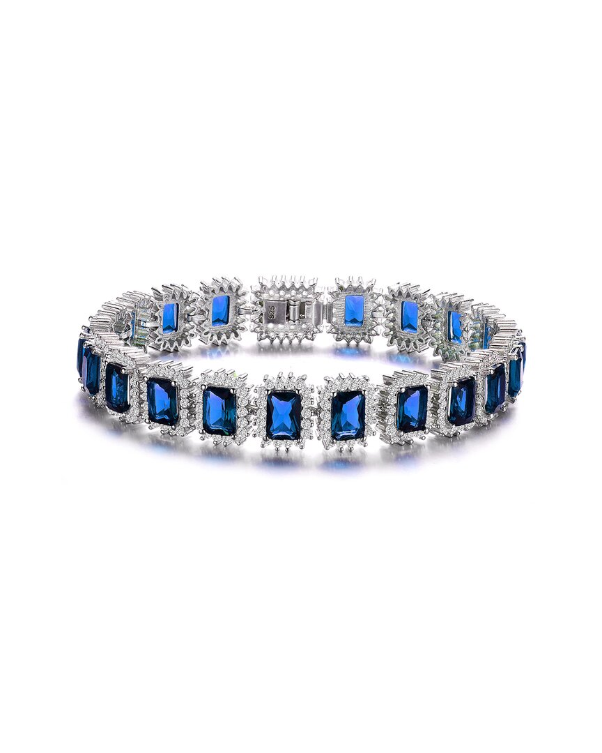 Genevive Silver Cz Tennis Bracelet