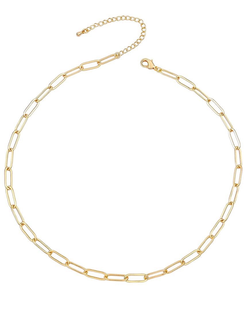 Rachel Glauber 14k Plated Link Chain Necklace