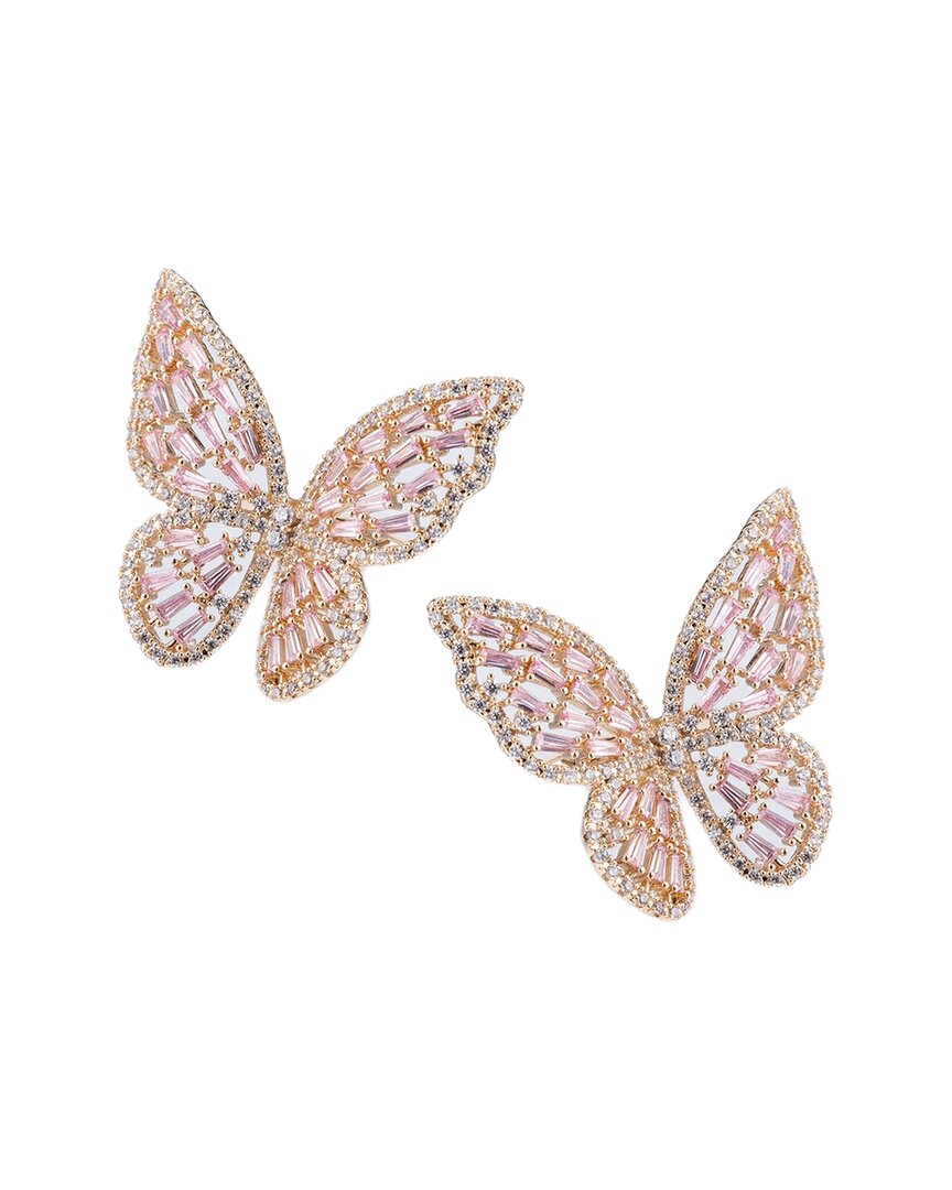 Eye Candy La Luxe Collection Cz Rose Drop Earrings