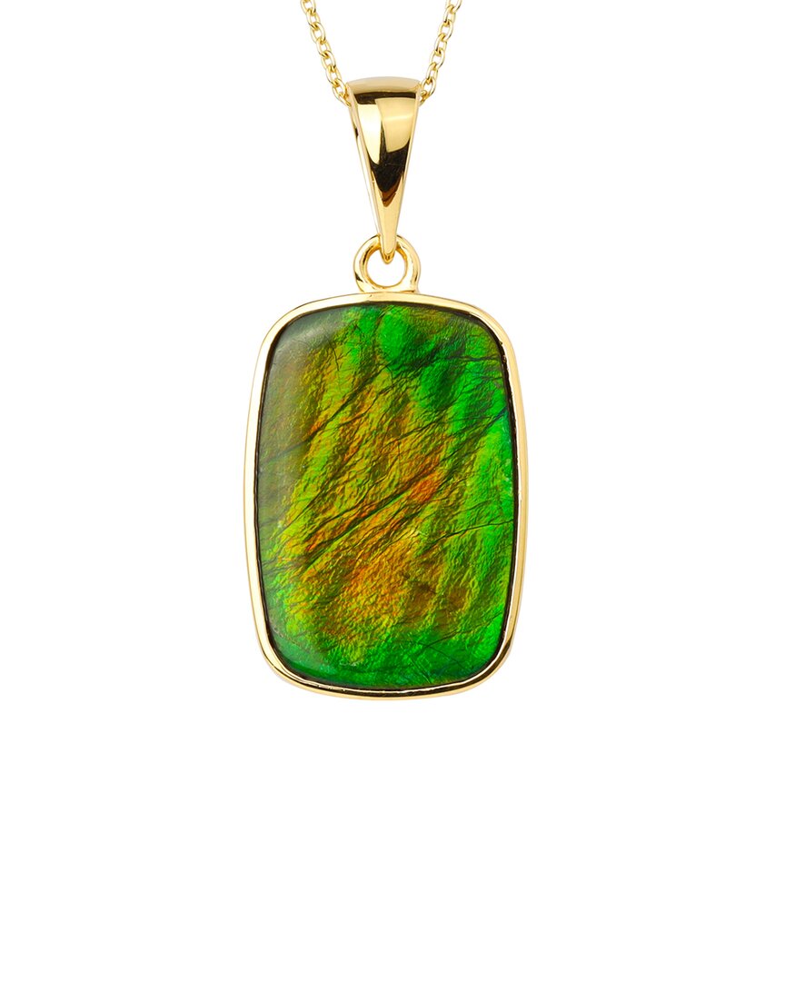Tiramisu 14k Over Silver 14.45 Ct. Tw. Ammolite Necklace