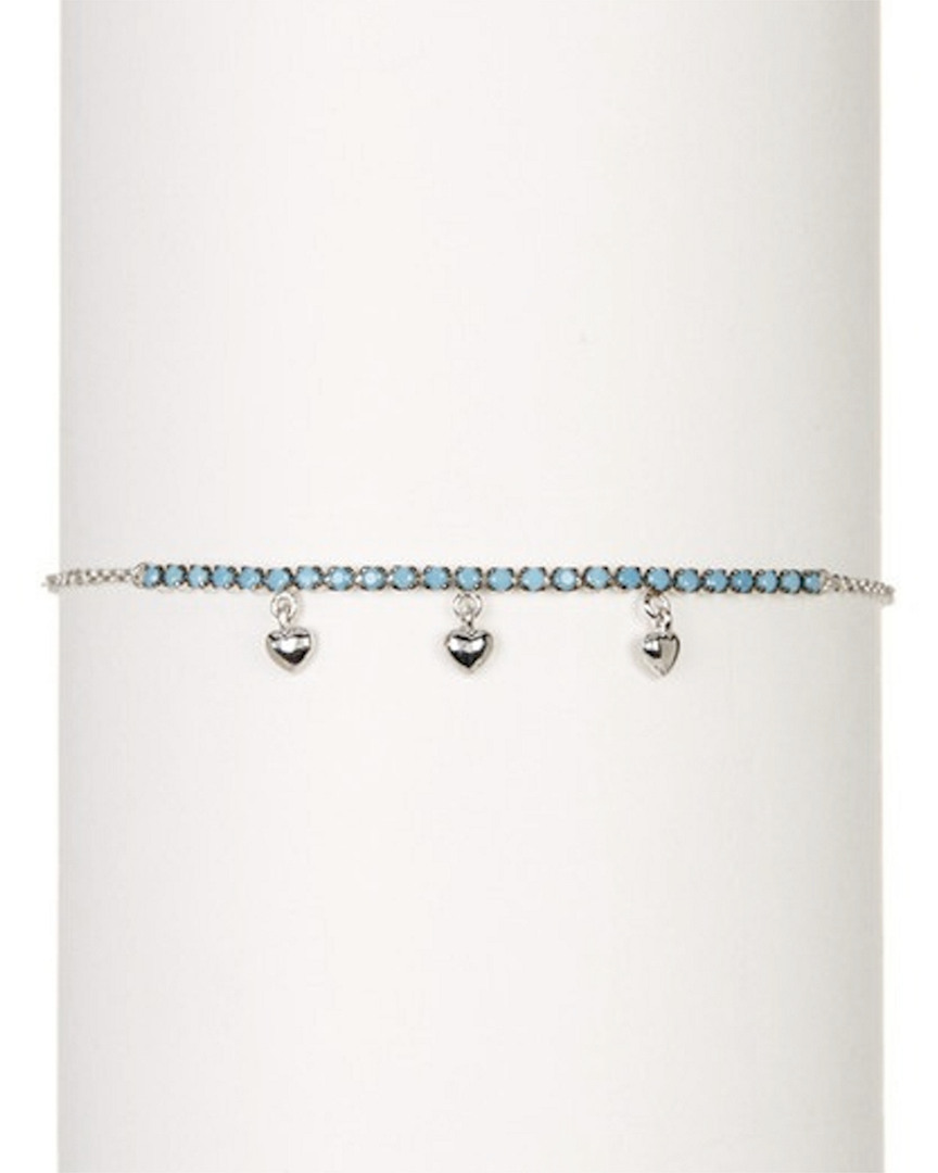 Adornia Silver Turquoise Bracelet In White