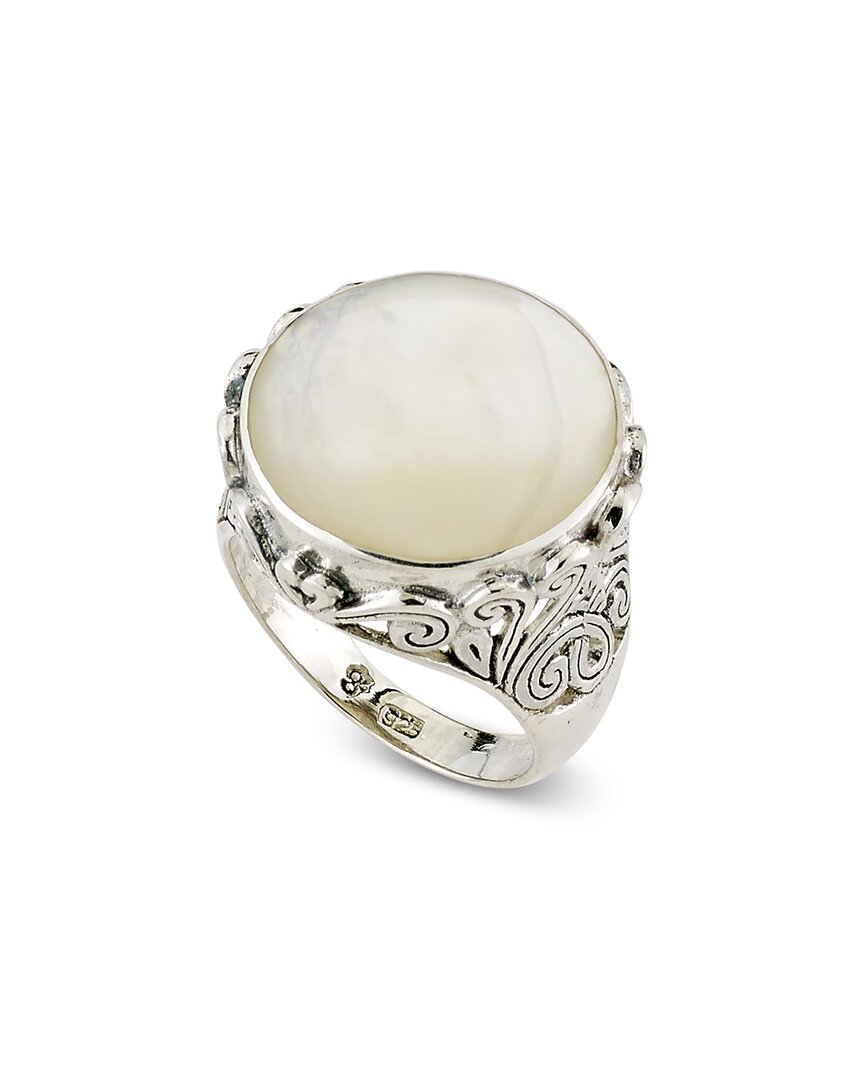 Samuel B. Silver Pearl Swirl Ring