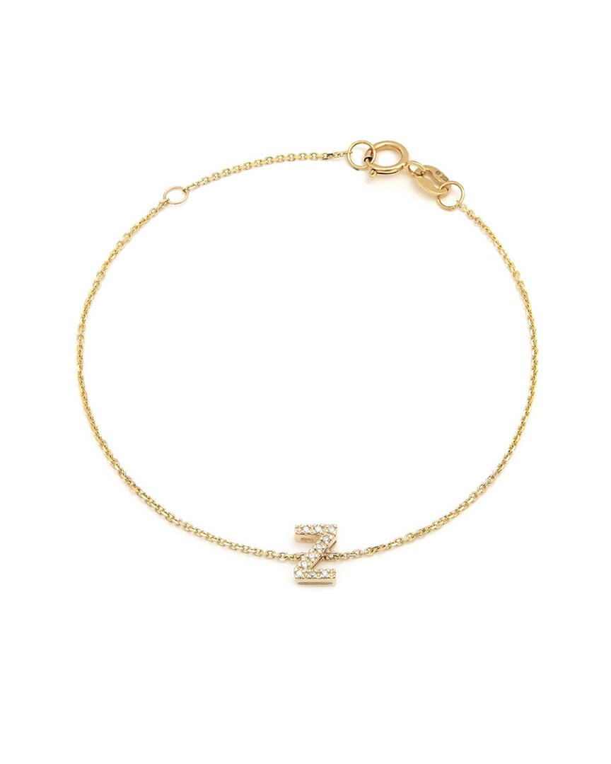 Monary 14k 0.04 Ct. Tw. Diamond Bracelet In Gold