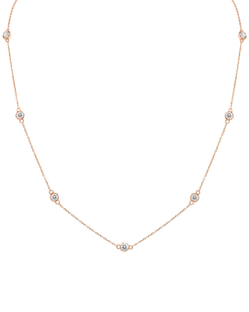 Monary 14k Rose Gold 1.50 Ct. Tw. Diamond Necklace