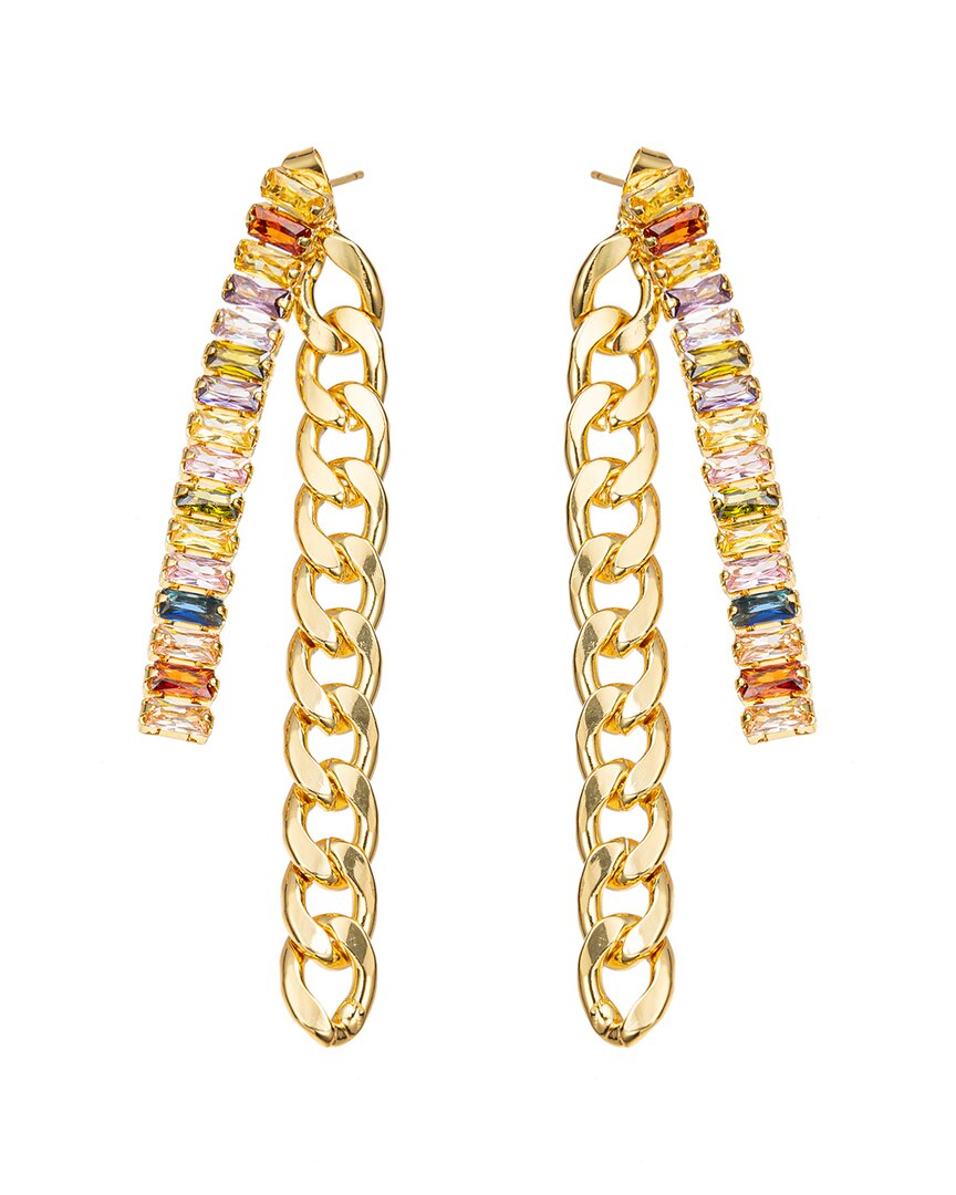 Eye Candy La The Luxe Collection Cz Arianna Chain Link Earrings