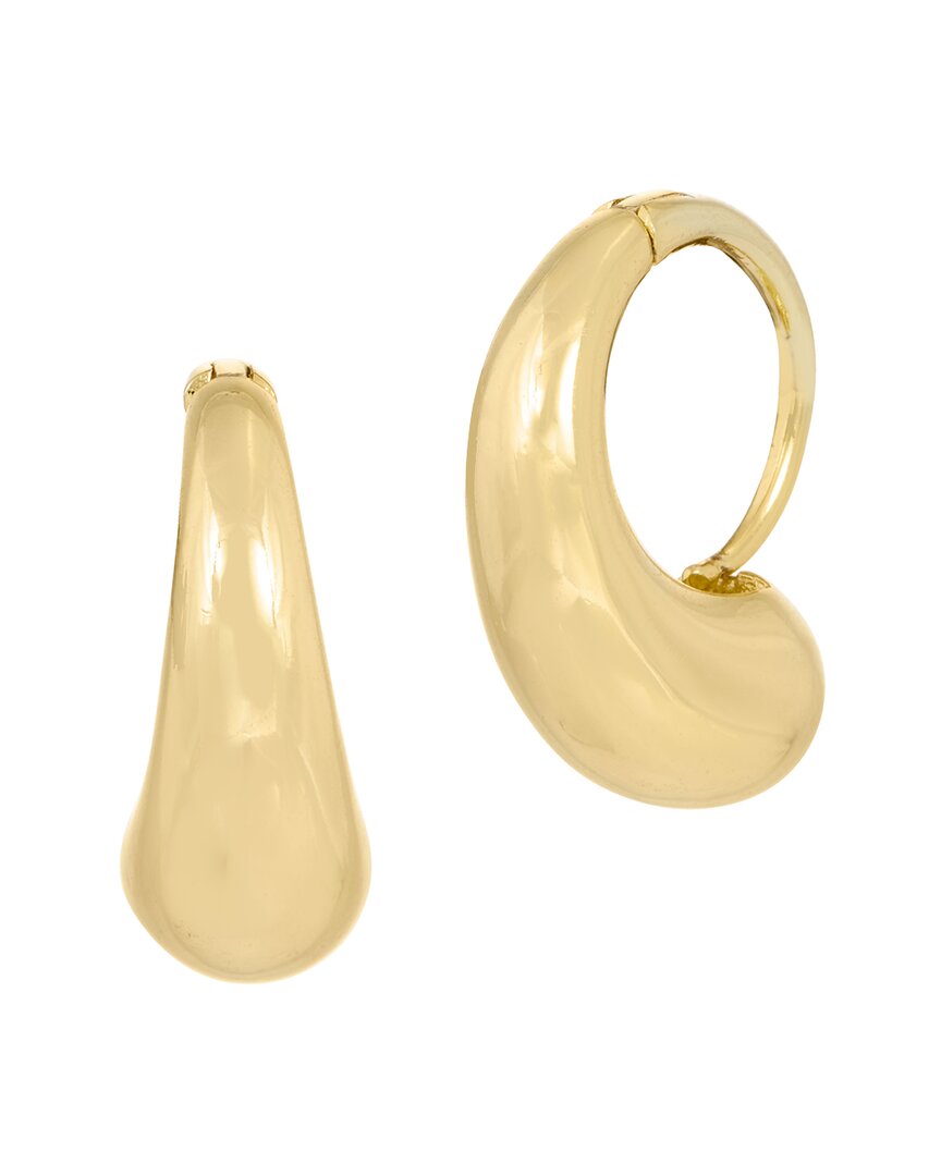 Savvy Cie 18k Plated Hoops