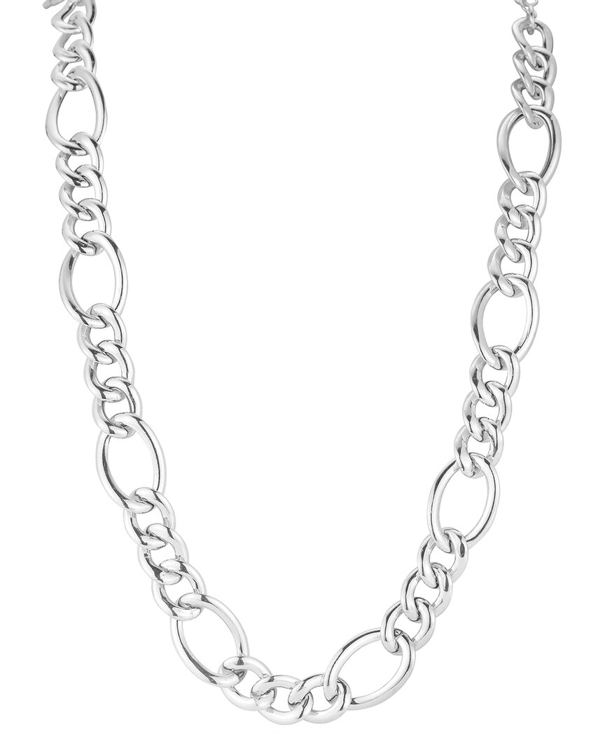 Chloe & Madison Chloe And Madison Silver Chunky Figaro Collar Necklace