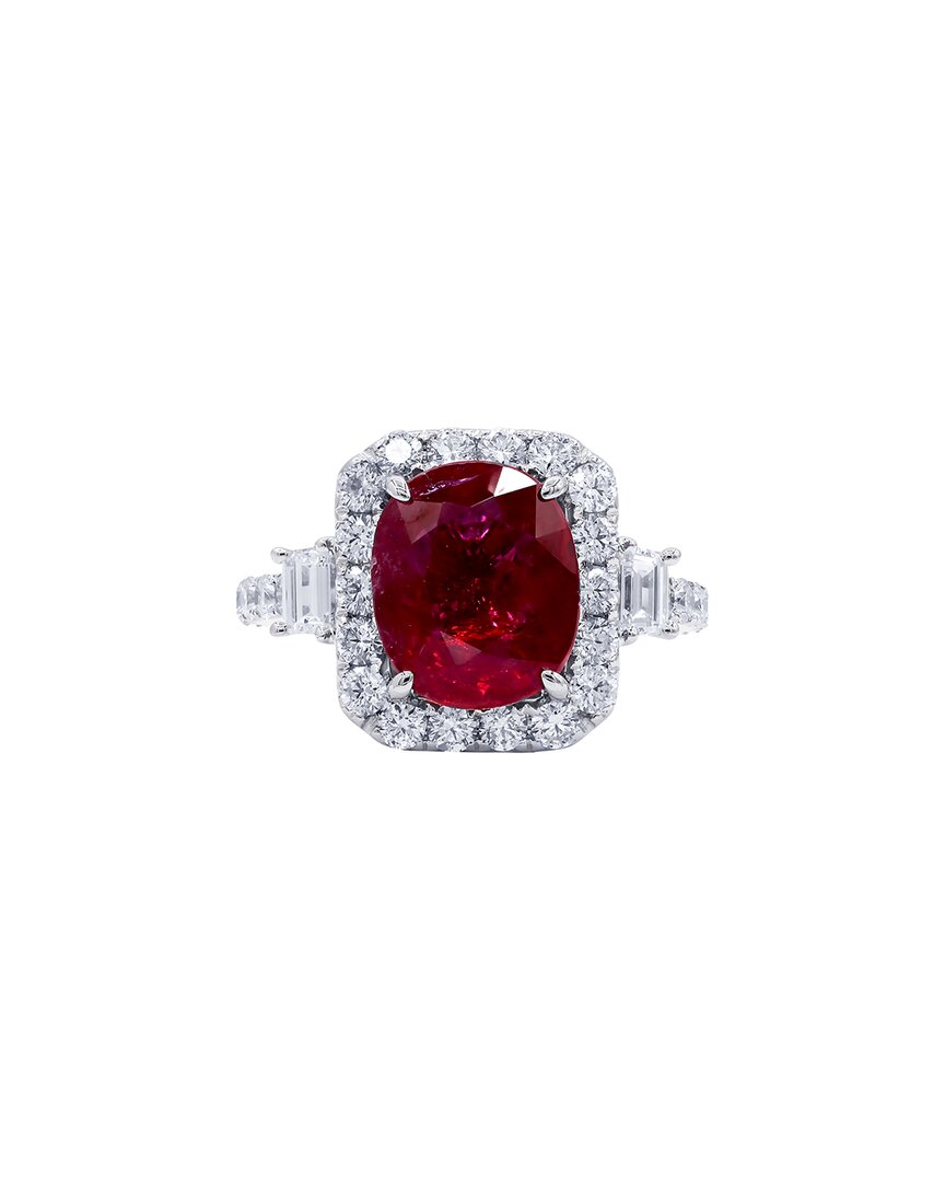 Diana M. Fine Jewelry 18k 1.75 Ct. Tw. Diamond Half-set Ring