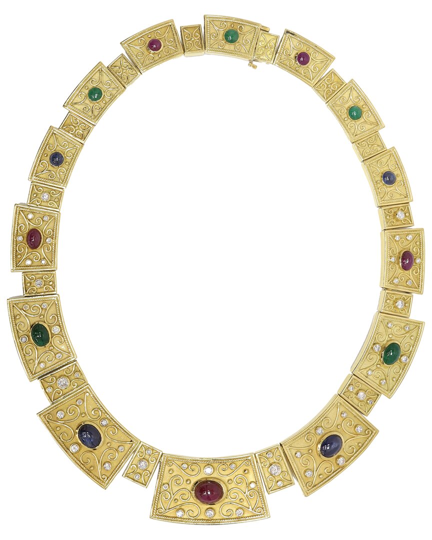 Diana M. Fine Jewelry 18k 10.00 Ct. Tw. Diamond Necklace