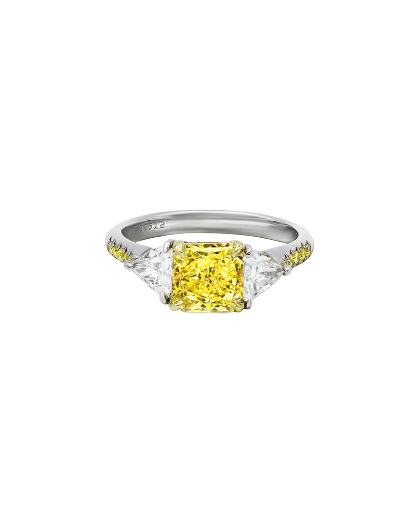 Diana M. Fine Jewelry White Gold 1.42 Ct. Tw. Diamond Half-set Ring
