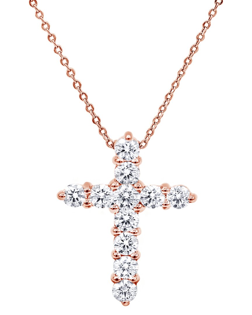 Shop Diana M. Fine Jewelry 14k 0.70 Ct. Tw. Diamond Necklace In Gold