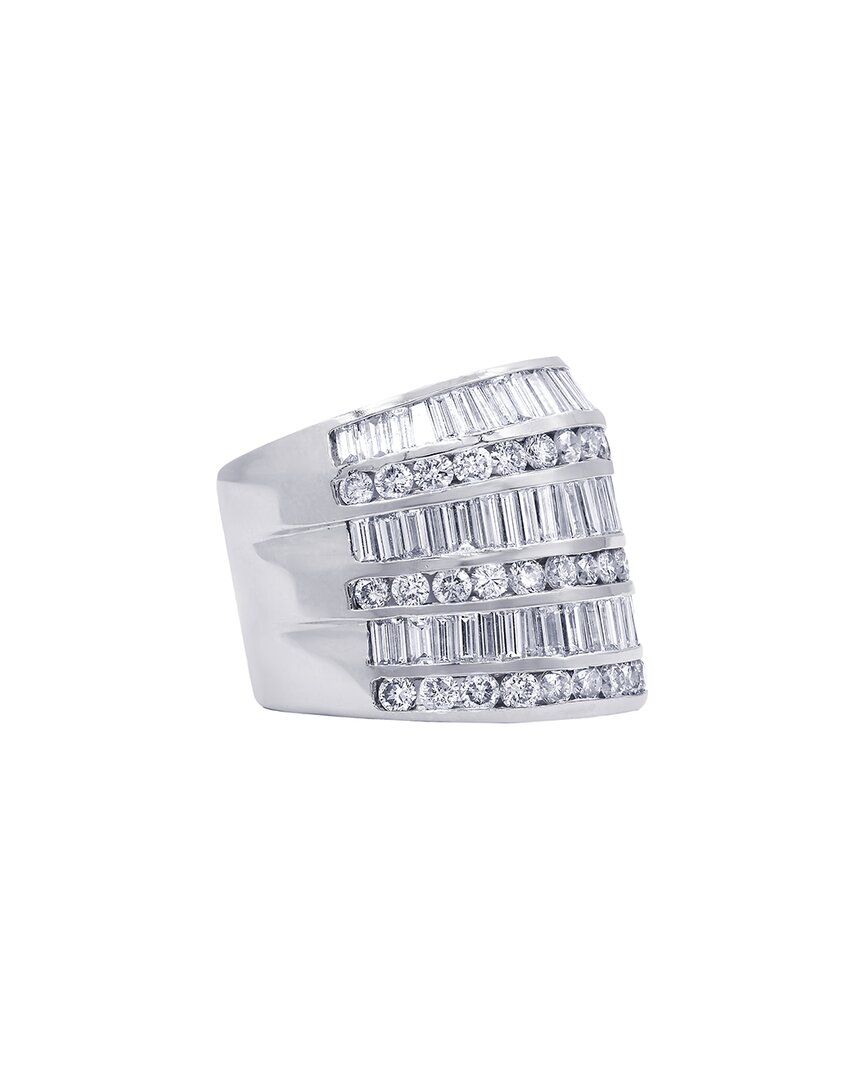 Diana M. Fine Jewelry 18k 6.00 Ct. Tw. Diamond Half-set Ring
